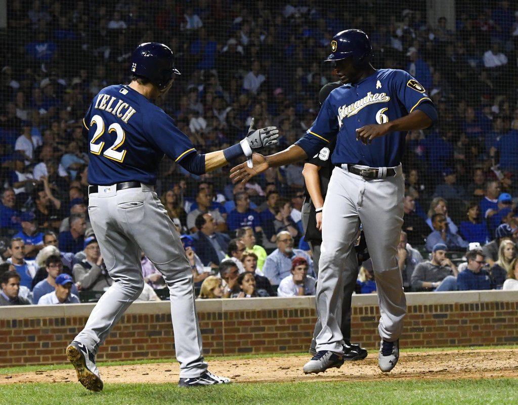 Brewers Cubs Baseball - Game 3